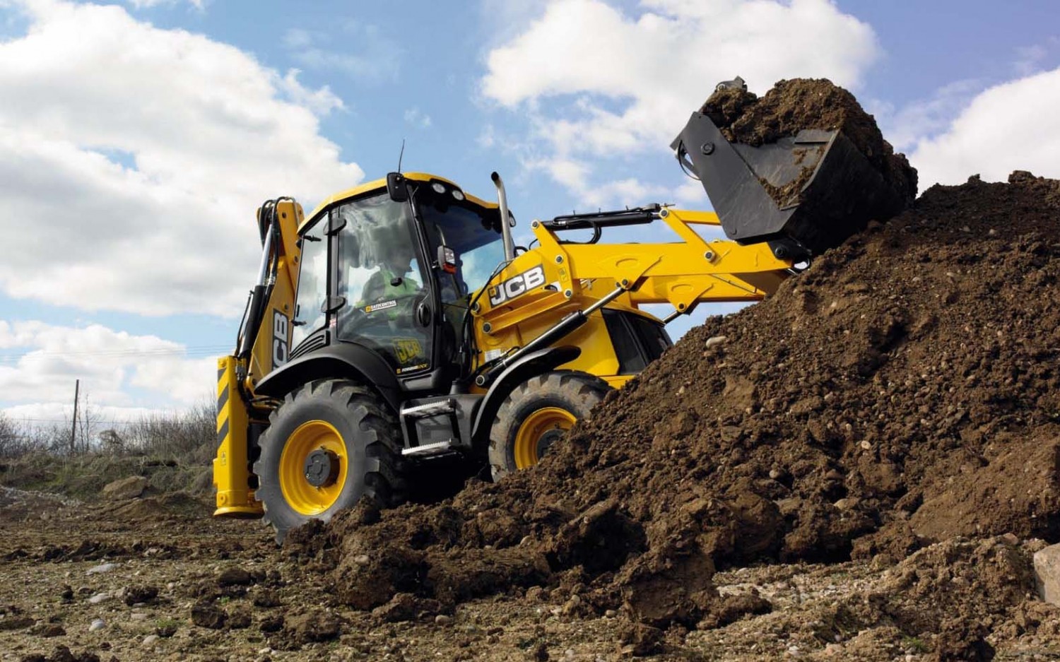 JCB machinery at work